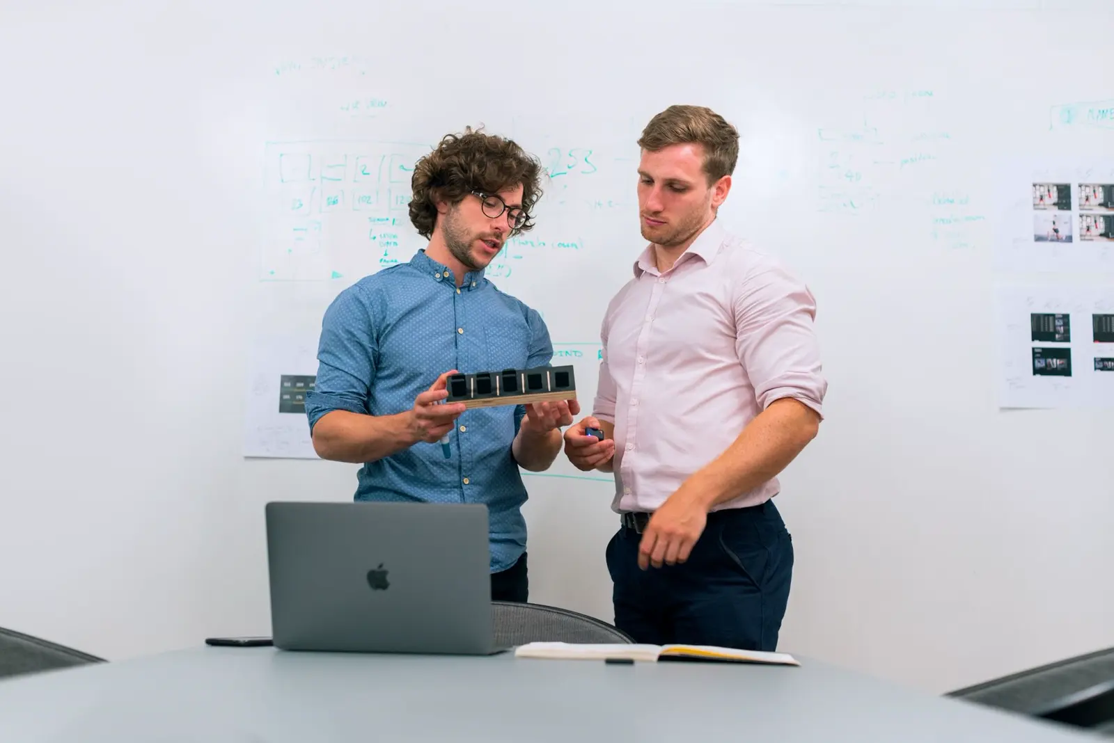 Software team planning a custom business system